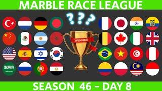 Marble Race League Season 46 DAY 8 Marble Race in Algodoo