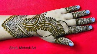 New year 2024 special stylish back hand mehndi designs for girls