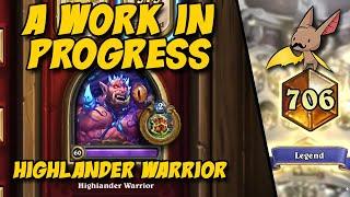 Highlander Warrior A Work In Progress  Hearthstone  Firebat VODs