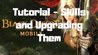 Your Skills and Upgrading - Black Desert Mobile Tutorial