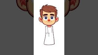 Drawing a young cartoon Bible character #cartoon #drawing