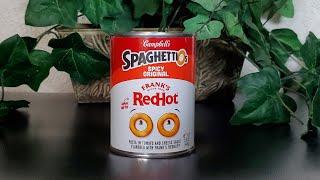 Campbells Spaghetti⭕️s Spicy Original Franks RedHot