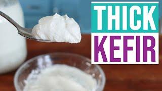 HOW TO MAKE THICK KEFIR ⭐ Greek Yogurt Consistency