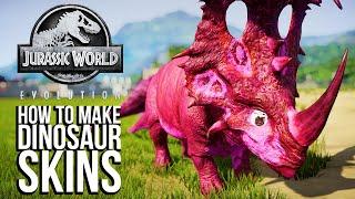 How To Make Your Own Dinosaur Skins In Jurassic World Evolution - A BestInSlot Tutorial