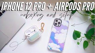 iPhone 12 Pro and Apple AirPods Pro Unboxing Set Up and Accessories