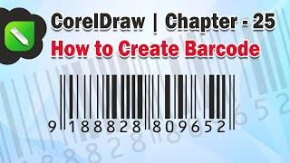 How to Create Barcode in CorelDraw  Ch - 25