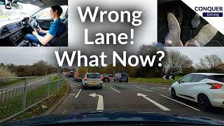 What to do if youre in the wrong lane at a junction.