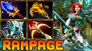 Rampage Windranger Dota 2  Windranger Dota 2 Carry Mid Lane 7.37 Meta Pro Gameplay Build Guide