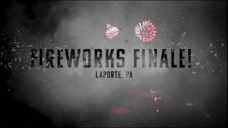 Fireworks Grand Finale in Laporte - 4K from A Mavic 2 on July 27 2019 in Sullivan County PA