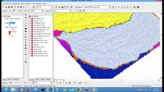 شرح استقطاع  بستخدام اداه  clip  حوض  يحتوي على المجاري المائية ARCGIS؟.