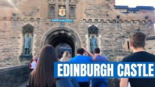 4K HD - Historical Edinburgh Castle   Slow TV  Walking Tours