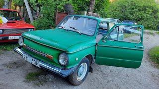 Starting Ukraine car ZAZ 968M after 10 years of sitting and test drive