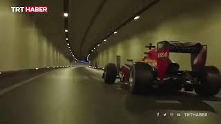 Formula 1 aracı Avrasya Tünelinden geçti...