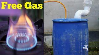 Amazing idea to use free gas from garbage