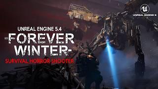 THE FOREVER WINTER New Insane Trailer and Gameplay  Apocalyptic SURVIVAL HORROR in Unreal Engine 5