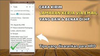 Cara Mengirim Lamaran Kerja Lewat Email di Hp