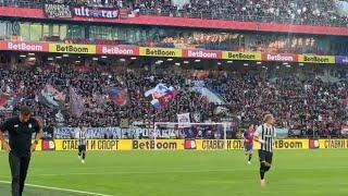 CSKA Moscow And Partizan Belgrade Fans Sing Together At Friendly Match