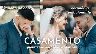 CASAMENTO LINDO E EMOCIONANTE  REAÇÃO DO NOIVO E DA NOIVA