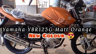 Yamaha YBR 125G 2023 Model  Matt Orange Colour