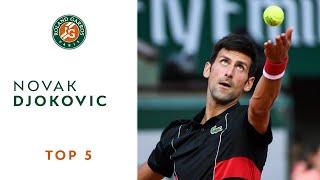 Novak Djokovic - TOP 5  Roland Garros 2018