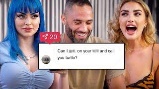 Porn Stars React To Their CRAZIEST DMs  Kenzie Anne Jewelz Blu & More