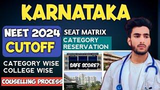 KARNATAKA NEET 2024 CUTOFF CATEGORY WISE COLLEGE WISE  NEET CUTOFF MBBS BDS  NEET COUNSELLING