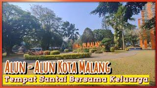 Alun  - Alun Kota Malang di Pagi Hari  Jalan Jalan Santai