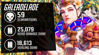 59 ELIMS GALE is DOMINATING AS MOIRA  OVERWATCH 2 SEASON 4 TOP 500 