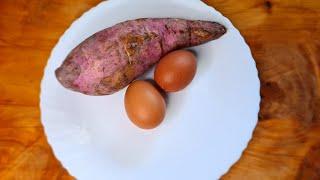 Do not eat any bread Try this easy and quick sweetpotato and egg recipe