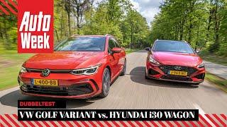 Hyundai i30 Wagon vs. Volkswagen Golf Variant - AutoWeek Dubbeltest - English subtitles
