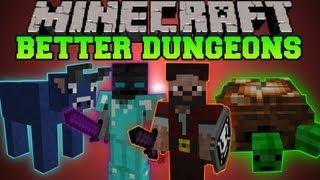 Minecraft BETTER DUNGEONS BOSSES MOBS MASSIVE DUNGEONS Chocolate Quest Mod Showcase