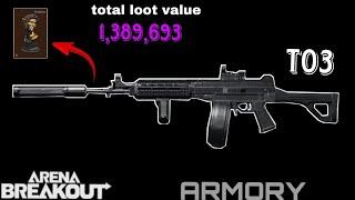 Making Million using T03 in Lockdown Armory  l ARENA BREAKOUT