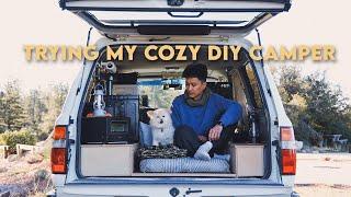 Glamping in my DIY SUV Camper