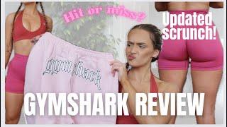 GYMSHARK HONEST TRY ON HAUL REVIEW  NEW SCRUNCH?? is it worth it? minimal activewear hit or miss