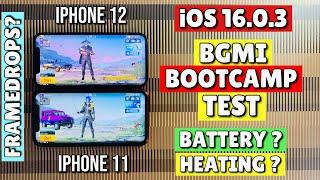 iPhone 11 Vs iPhone 12 iOS 16.0.3 BGMI Bootcamp TestFrameDrops?