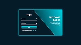 Login and Registration Form in HTML & CSS