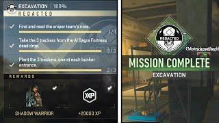 DMZ EXCAVATION MISSION - Easy All Locations Guide Redacted Faction Tier 3 Mission