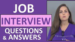 Nursing Interview Questions and Answers by Nurse Sarah