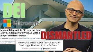 Microsoft Dismantles their DEI Team.