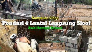 Pondasi Ruko 4 lantai Tanpa Batu Kali Langsung Sloof