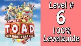 Captain Toad Treasure Tracker - 100% Guide - Level 6 - Floßfahrt am Bergpass