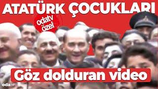 Atatürk çocukları... Göz dolduran video