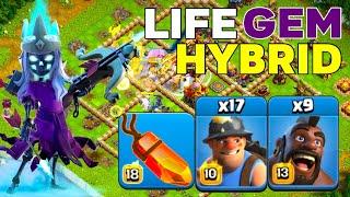 Hybrid is Back After Update? TH16 Queen Charge Hog & Miner Crushes Legend League Attacks