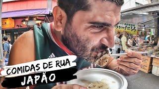 PROVANDO COMIDAS DE RUA DO JAPÃO