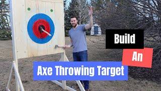 Building An Axe Throwing Target  Time Lapse  NATF Specifications  Axe Throwing