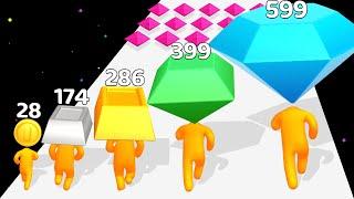 COIN HEAD RUN 3D - Level Up Gem Freeplay Math Games