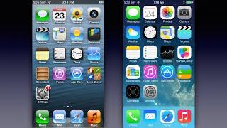 iOS 6 vs iOS 7 UI Comparison