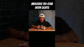 Mercedes Tri-Star door light on my C300  #w205 #mercedes #carmods
