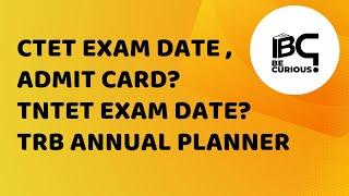 #tntet2022 #ctet2022 CTET Admit Card download in Tamil  TRB Annual Planner TNTET Paper 2 Exam Date