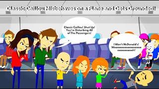 Classic Caillou Misbehaves on a Plane and Gets Grounded FIRST VIDEO OF 2024